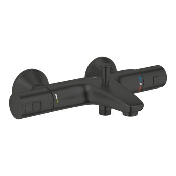 - GROHE-Precision Start bateria wannowa termostatyczna czarny mat 345982430 - 345982430 - Łazienki Szydłowski