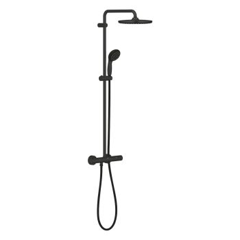- GROHE-Vitalio Start Black zestaw prysznicowy z baterią termostatyczną czarny mat 266772430 - 266772430 - Łazienki Szydłowski