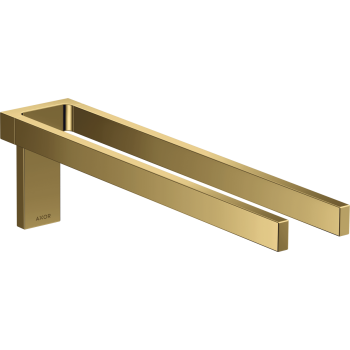 - AXOR Universal Rectangular Podwójny wieszak na ręcznik złoty optyczny polerowany 42622990 - 42622990 - Łazienki Szydłowski