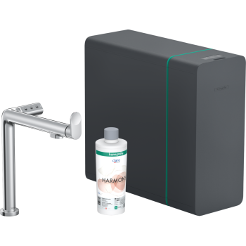- HANSGROHE Aqittura M91 SodaSystem 240, 1jet bateria kuchenna chrom 76837000 - 76837000 - Łazienki Szydłowski