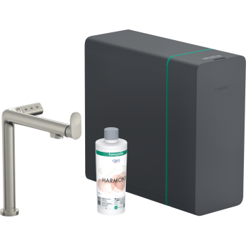 - HANSGROHE Aqittura M91 SodaSystem 240, 1jet bateria kuchenna kolor stal nierdzewna 76837800 - 76837800 - Łazienki Szydłowski