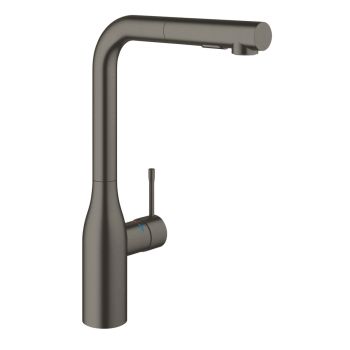  - GROHE-Essence bateria kuchenna z wyciąganą wylewką brushed hard graphite 30504AL0 - 30504AL0 - Łazienki Szydłowski