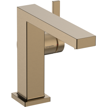 - HANSGROHE Tecturis E bateria umywalkowa z kompletem odpływowym Push-Open kolor brąz szczotkowany 73020140 - 73020140 - Łazienki Szydłowski