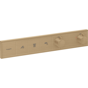 - Hansgrohe RainSelect Bateria termostatyczna do 3 odbiorników brąz szczotkowany 15381140 - 15381140 - Łazienki Szydłowski