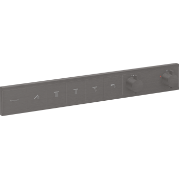 - Hansgrohe RainSelect Bateria termostatyczna do 5 odbiorników,czarny chrom szczotkowany 15384340 - 15384340 - Łazienki Szydłowski