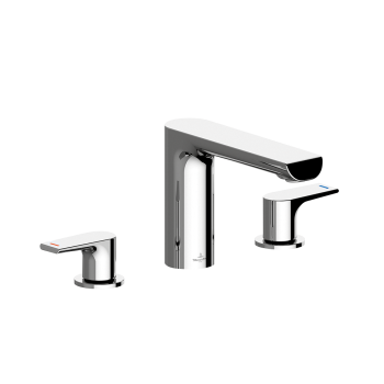 - Villeroy&Boch Liberty 3-otworowa bateria umywalkowa, chrom TVW10700700061 - TVW10700700061 - Łazienki Szydłowski