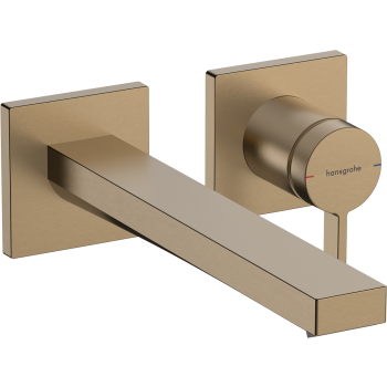  - HANSGROHE Tecturis E bateria umywalkowa ścienna,  z wylewką 22,5 cm brąz szczotkowany 73051140 - 73051140 - Łazienki Szydłowski