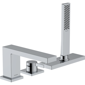  - HANSGROHE Tecturis E 3-otworowa, bateria na brzeg wanny chrom 73443000 - 73443000 - Łazienki Szydłowski