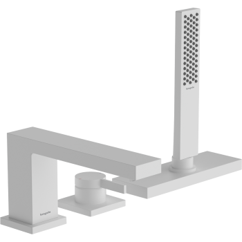 - HANSGROHE Tecturis E 3-otworowa bateria na brzeg wanny, biały mat 73443700 - 73443700 - Łazienki Szydłowski