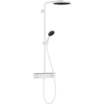 - HANSGROHE Pulsify Komplet prysznicowy biały mat 24221700 - 24221700 - Łazienki Szydłowski