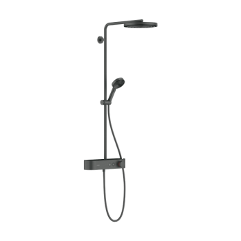 - HANSGROHE Pulsify S Komplet prysznicowy 260 1jet z ShowerTablet Select 400 czarny chrom szczotkowany 24220340 - 24220340 - Łazienki Szydłowski