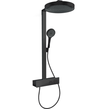 - HANSGROHE Rainfinity Komplet prysznicowy 360 1jet z ShowerTablet 350 czarny mat 26853670 - 26853670 - Łazienki Szydłowski
