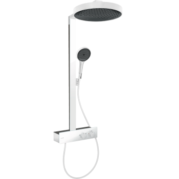 - HANSGROHE Rainfinity Komplet prysznicowy 360 1jet z ShowerTablet 350 biały mat 26853700 - 26853700 - Łazienki Szydłowski