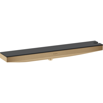 - HANSGROHE Rainfinity Porter 500 Przyłącze kątowe z uchwytem prysznicowym i półką prysznicową brąz szczotkowany 26858140 - 26858140 - Łazienki Szydłowski