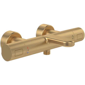 - Villeroy&Boch Universal Taps & Fittings bateria wannowa termostat, brushed gold TVT00000100076 - TVT00000100076 - Łazienki Szydłowski