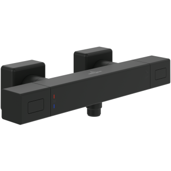  - Villeroy&Boch Universal Taps & Fittings bateria prysznicowa z termostatem, czarny mat TVS000018000K5 - TVS000018000K5 - Łazienki Szydłowski
