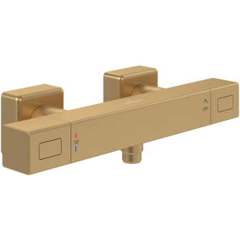 - Villeroy&Boch Universal Taps & Fittings bateria prysznicowa z termostatem, brushed gold TVS00001800076 - TVS00001800076 - Łazienki Szydłowski