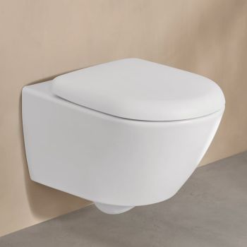  - Villeroy&Boch Antao Miska WC podwieszana bez kołnierza 56 x 37 cm biała CeramicPlus 4674T0R1 - 4674T0R1 - Łazienki Szydłowski