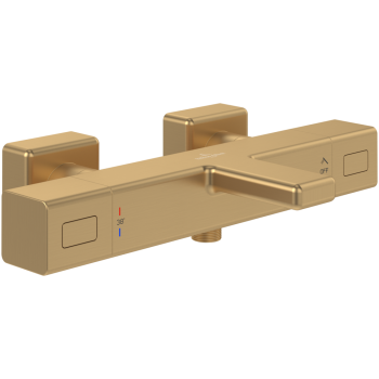 - Villeroy&Boch Universal Taps & Fittings bateria wannowa z termostatem, brushed gold TVT00000200076 - TVT00000200076 - Łazienki Szydłowski