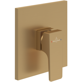 - Villeroy&Boch Architectura Square bateria prysznicowa podtynkowa, brushed gold TVS12500200076 - TVS12500200076 - Łazienki Szydłowski