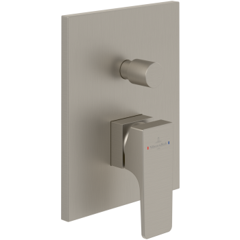 - Villeroy&Boch Architectura Square bateria prysznicowa podtynkowa, brushed nickel matt TVS12500300064 - TVS12500300064 - Łazienki Szydłowski
