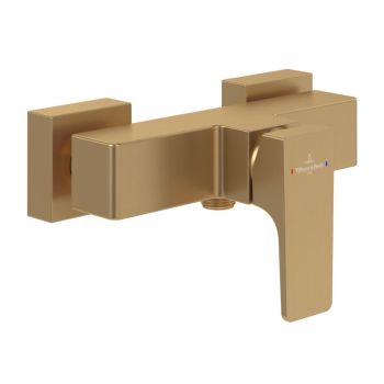 - Villeroy&Boch Architectura Square bateria prysznicowa, brushed gold TVS12500100076 - TVS12500100076 - Łazienki Szydłowski