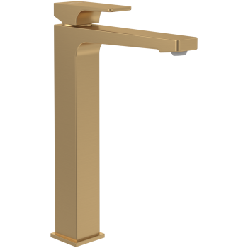  - Villeroy&Boch Architectura Square bateria umywalkowa wysoka z zestawem odpływowym push open, brushed gold TVW12500200076 - TVW12500200076 - Łazienki Szydłowski