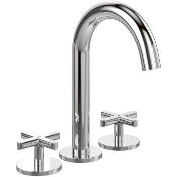 - Villeroy&Boch Loop&Friends bateria umywalkowa trzy otworowa, chrom TVZ10600900061 - TVZ10600900061 - Łazienki Szydłowski