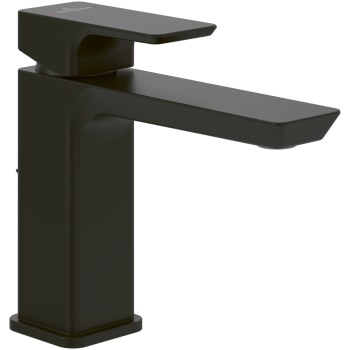  - Villeroy&Boch Subway 3.0 bateria umywalkowa z zestawem odpływowym, czarny mat TVW112002000K5 - TVW112002000K5 - Łazienki Szydłowski