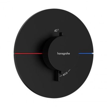 - HANSGROHE ShowerSelect Comfort S Bateria termostatyczna, czarny mat 15559670 - 15559670 - Łazienki Szydłowski