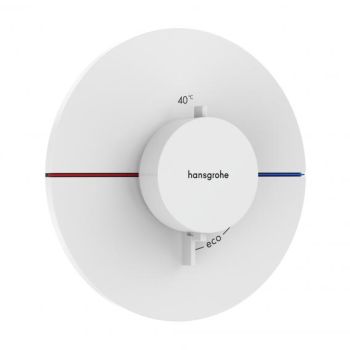 - HANSGROHE ShowerSelect Comfort S Bateria termostatyczna, biały mat 15559700 - 15559700 - Łazienki Szydłowski
