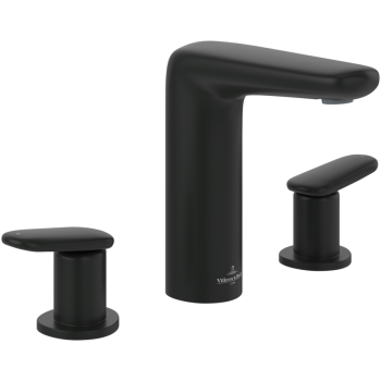  - Villeroy&Boch Antao bateria umywalkowa trzyotworowa, czarny TVW111001000K5 - TVW111001000K5 - Łazienki Szydłowski
