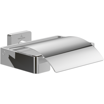  - Villeroy&Boch Elements-Striking Uchwyt na papier toaletowy z pokrywą, chrom TVA15201300061 - TVA15201300061 - Łazienki Szydłowski