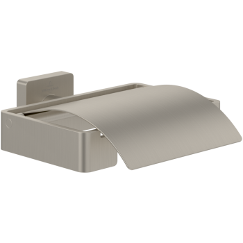 - Villeroy&Boch Elements-Striking Uchwyt na papier toaletowy z pokrywą, brushed nickel matt TVA15201300064 - TVA15201300064 - Łazienki Szydłowski