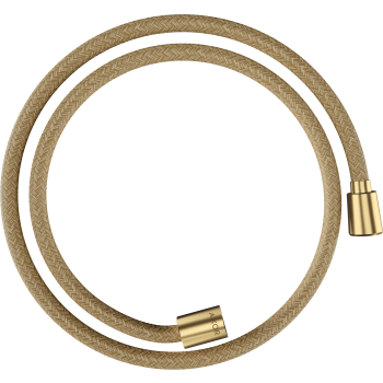 - Axor ShowerSolutions Tekstylny wąż prysznicowy 125 cm z nakrętką cylindryczną i stożkową złoty optyczny szczotkowany 28227250 - 28227250 - Łazienki Szydłowski