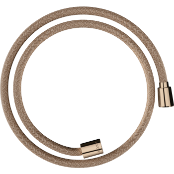 - AXOR ShowerSolutions Tekstylny wąż prysznicowy 125 cm z nakrętką cylindryczną i stożkową czerwone złoto polerowane 28227300 - 28227300 - Łazienki Szydłowski