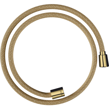  - Axor ShowerSolutions Tekstylny wąż prysznicowy 125 cm z nakrętką cylindryczną i stożkową złoty optyczny polerowany 28227990 - 28227990 - Łazienki Szydłowski