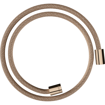 - Axor ShowerSolutions Tekstylny wąż prysznicowy 125 cm z nakrętkami cylindrycznymi czerwone złoto polerowane 28228300 - 28228300 - Łazienki Szydłowski