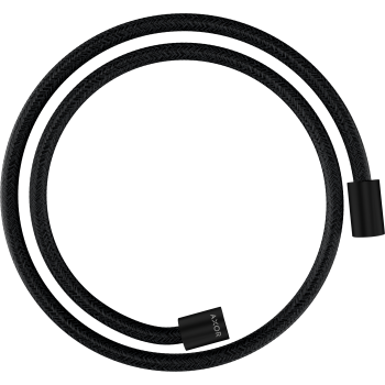 - Axor ShowerSolutions Tekstylny wąż prysznicowy 125 cm z nakrętkami cylindrycznymi czarny mat 28228670 - 28228670 - Łazienki Szydłowski