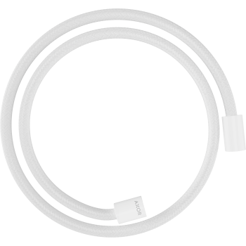 - Axor ShowerSolutions Tekstylny wąż prysznicowy 125 cm z nakrętkami cylindrycznymi biały mat 28228700 - 28228700 - Łazienki Szydłowski