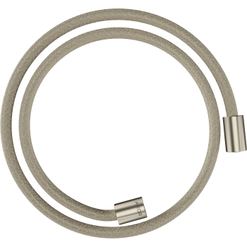  - Axor ShowerSolutions Tekstylny wąż prysznicowy 125 cm z nakrętkami cylindrycznymi nikiel szczotkowany 28228820 - 28228820 - Łazienki Szydłowski
