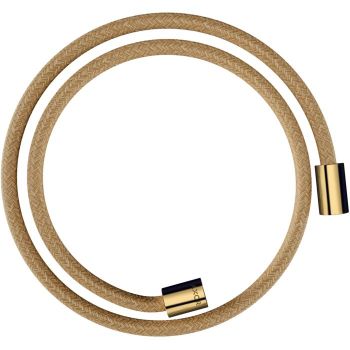  - Axor ShowerSolutions Tekstylny wąż prysznicowy 125 cm z nakrętkami cylindrycznymi złoty optyczny polerowany 28228990 - 28228990 - Łazienki Szydłowski
