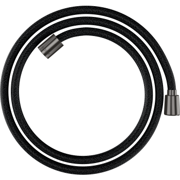 - AXOR ShowerSolutions Tekstylny wąż prysznicowy 160 cm z nakrętką stożkową i cylindryczną czarny chrom szczotkowany 28259340 - 28259340 - Łazienki Szydłowski