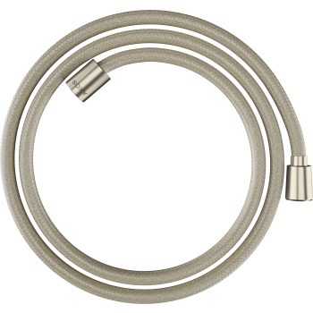  - AXOR ShowerSolutions Tekstylny wąż prysznicowy 160 cm z nakrętką stożkową i cylindryczną nikiel szczotkowany 28259820 - 28259820 - Łazienki Szydłowski