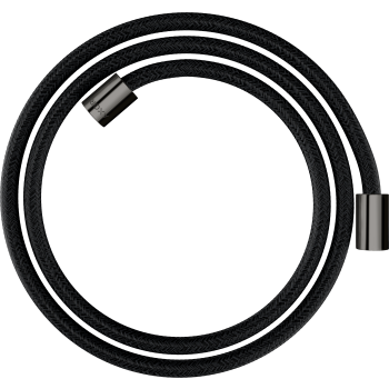  - Axor ShowerSolutions Tekstylny wąż prysznicowy 160 cm z nakrętkami cylindrycznymi czarny chrom polerowany 28261330 - 28261330 - Łazienki Szydłowski