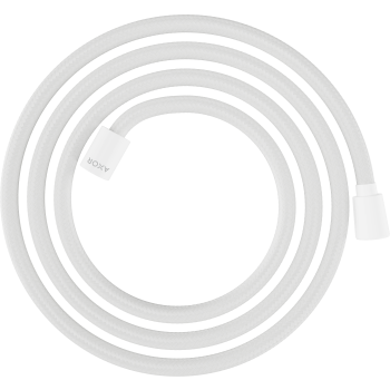 - Axor ShowerSolutions Tekstylny wąż prysznicowy 200 cm z nakrętką cylindryczną i stożkową biały mat 28290700 - 28290700 - Łazienki Szydłowski