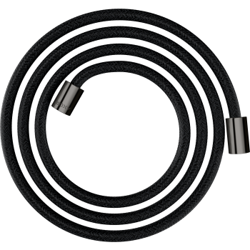  - Axor ShowerSolutions Tekstylny wąż prysznicowy 200 cm z nakrętkami cylindrycznymi czarny chrom polerowany 28291330 - 28291330 - Łazienki Szydłowski
