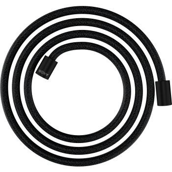 - Axor ShowerSolutions Tekstylny wąż prysznicowy 200 cm z nakrętkami cylindrycznymi czarny mat 28291670 - 28291670 - Łazienki Szydłowski