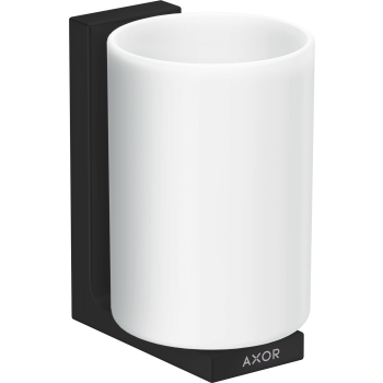 - Axor Universal Rectangular Kubek na szczoteczki do zębów czarny mat 42604670 - 42604670 - Łazienki Szydłowski
