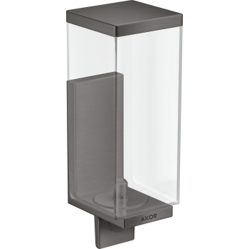 - Axor Universal Rectangular Dozownik mydła w płynie czarny chrom szczotkowany 42610340 - 42610340 - Łazienki Szydłowski
